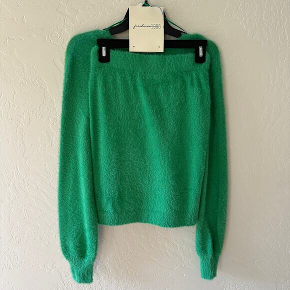 FRESHMAN 1996 | Women's Kelly Green Cardigan Tank Skirt 3 Pc Set NEW 90s Y2K S - Picture 3 of 8